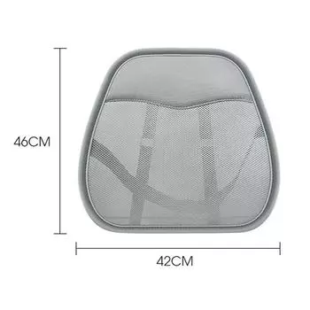 Подушка для поясницы автомобильного сиденья с дышащей сотовой сеткой, эргономичная, регулируемая, для поддержки спины, для офисного кресла серый