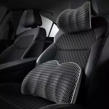 Подушка для поясницы для офисного кресла Подушка для спины для автомобильного кресла-реклайнера Подушка для спины из пеноматериала с эффектом памяти Подушка для автомобильного сиденья