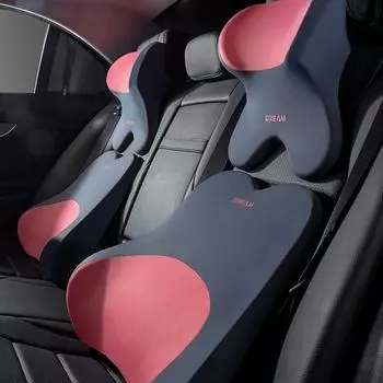 Подушка для поясницы из пеноматериала с эффектом памяти для автомобиля, поддержка спины, поддержка поясницы для автомобиля, подголовник, поддержка шеи, универсальные мягкие подушки для шеи