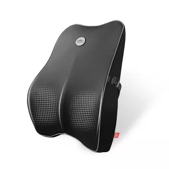 Подушка для поясницы Meikaso с эффектом памяти, поясничная поддержка, эргономичный дизайн, патент на спинку офисного кресла, автомобильная поясничная подушка SGS высокой плотности, прозрачная, регулируемая