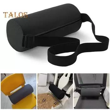 Подушка для поясницы, пена с эффектом памяти, снимает боль в спине, улучшает осанку, поддерживает талию, аксессуары для домашнего автомобиля темно-серого