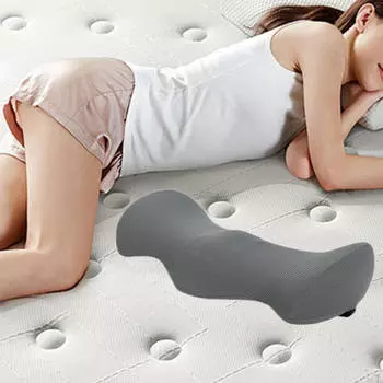 Подушка для поясницы, подушка для спины, подушка-валик, моющаяся, нижняя часть автомобиля серый