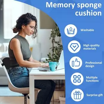 Подушка для поясницы с эффектом памяти, подушка для талии, подушка для спинки автомобильного сиденья, эргономичное средство для снятия усталости для автомобильного кресла, домашнего офиса