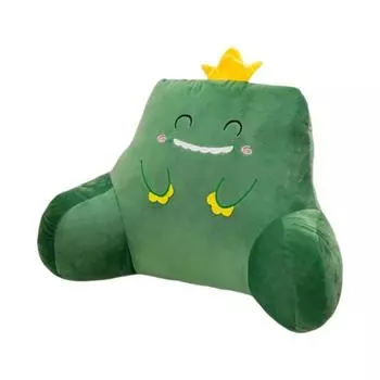 Подушка для поясницы с поддержкой для рук Мультяшная плюшевая подушка-плед Набивная поясничная подушка Подушка для спины для дивана, кровати, кушетки, офисного кресла