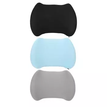 Подушка для поясницы с выпуклым дизайном, эргономичная, с эффектом памяти, съемная, дышащая, для поясничной поддержки кресла Blue