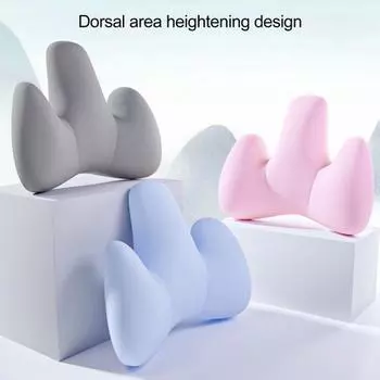 Подушка для поясницы в автомобиль, подушка для спины из пеноматериала с эффектом памяти и многозонной поддержкой, эргономичная розовый