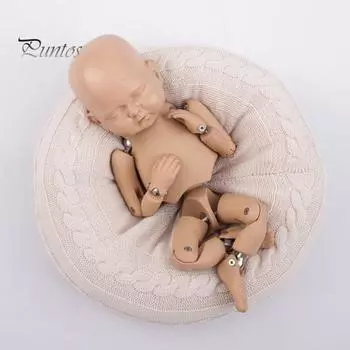 Подушка для позирования новорожденного из хлопка, супер мягкая, нежная текстура, подушка для детской фотосъемки, реквизит для съемки на диване для дома белый