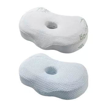 Подушка для прокалывания ушей, дышащая, поддержка шеи и головы, застежка-молния, амбушюр для кемпинга, путешествий, отдыха на столе, сна