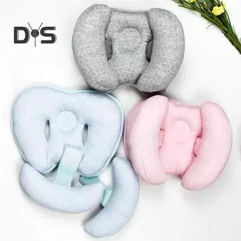 Подушка для путешествий для младенцев 2 в 1, съемная конструкция, регулируемая ширина, подушка для поддержки шеи и головы, вставка для автокресла и коляски, подушка для поддержки головы и шеи небесно-голубой