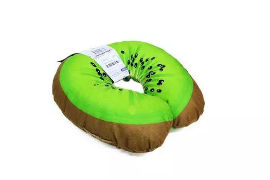 Подушка для путешествий с рисунком киви