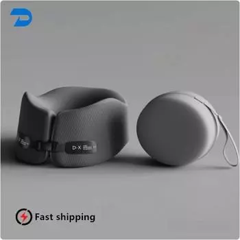 Подушка для путешествий U-образная из чистой пены с эффектом памяти, подушка для шеи в самолете, офисе, для сна, поддержки шеи и головы во время сна в полете 24x24x12cm жёлтый