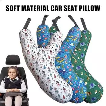 Подушка для путешествий в автомобиле, поддержка головы и тела для взрослых и детей, заднее сиденье автомобиля Whale
