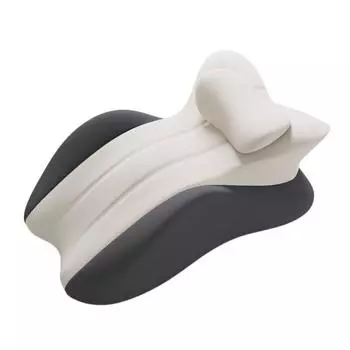 Подушка для ягодиц для пар Многопозиционная подушка для тела Подушки из пены с памятью для поддержки обнимания для спящих на боку и животе Клиновидная подушка для коррекции осанки серый