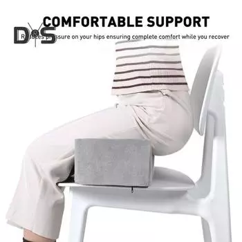 Подушка для ягодиц Hip Levage Coussin Memory Foam Butt Lift, поддерживающая подушка для ног, для восстановления после операции на бедре, съемный моющийся чехол, нескользящая нижняя часть, поддерживающая ногу чёрный