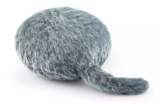 Подушка для робототерапии Yukai Engineering Qoobo Tail Furifuri (Серый)