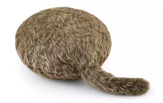 Подушка для робототерапии Yukai Engineering Qoobo Tail Furifuri (коричневый) коричневый