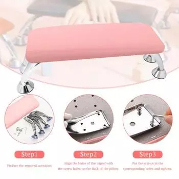 Подушка для рук из искусственной кожи для маникюрных салонов, водостойкая подушечка для маникюра, противоскользящая подставка для ног, стул, поддержка рук белый