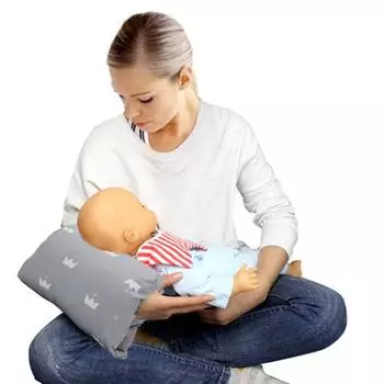 Подушка для рук с мультяшным рисунком, подушка для колыбели, удобная подушка для поддержки шеи для кормления грудью ребенка A