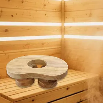 Подушка для сауны с вращающимся диском для расслабления, легкая поддержка спины, профессиональная подушка для шеи