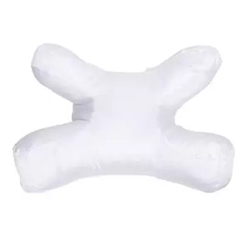 Подушка для шеи, эргономичная подушка для поддержки шеи, мягкая подушка с хлопковым наполнителем, против скованности шеи белый