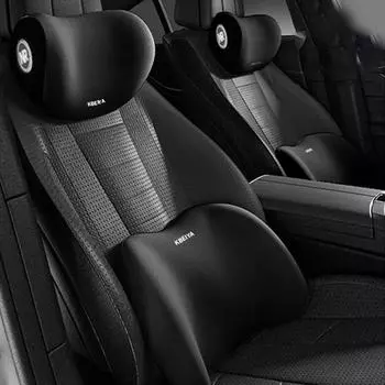 Подушка для шеи автомобиля из пены с эффектом памяти, защитная подушка для поясницы, дышащая подушка для подголовника автомобиля, подушка для снятия стресса, подушка для автокресла