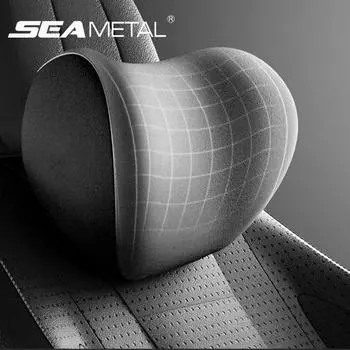 Подушка для шеи автомобиля SEAMETAL, подушка для шеи из пены с эффектом памяти, подушка для шеи автомобиля чёрный