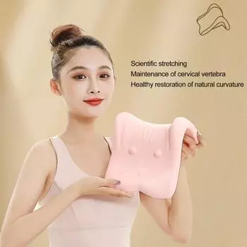 Подушка для шеи и шеи для облегчения боли во время сна. Подушка из пены с эффектом памяти высокой плотности. Подушка для шеи для поддержки и расслабления плеч. Устройства для декомпрессии. зелёный