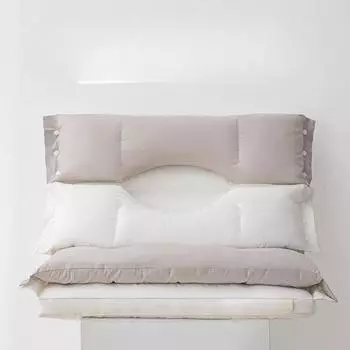 Подушка для шеи из 100% хлопка, съемная, двухсторонняя, подушка для взрослых, одинарная подушка для улучшения сна, подушка для дома, цельная 60*40