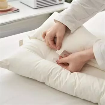 Подушка для шеи из 100% хлопка, специальная U-тяга для сна, подушка для плеч, подушка для шеи на 360 градусов, регулируемая шейная подушка из хлопка 48*74