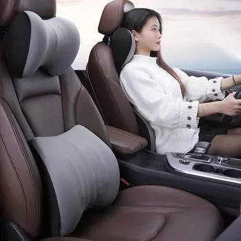 Подушка для шеи из пеноматериала с эффектом памяти, защитная поясничная поддержка, поясничная подушка, автомобильное сиденье, офис, снимает давление на поясницу