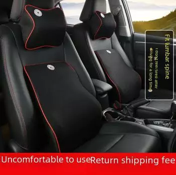 Подушка для шеи из пеноматериала с эффектом памяти, 3D-дизайном автомобиля водителя, с поддержкой поясницы и подголовником, технология медленного отскока. серый