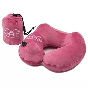 Подушка для шеи насосного типа GI-AIR HC-020 (пепельно-розовый)