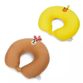 Подушка для шеи с бусинами два в одном Line Friends sally