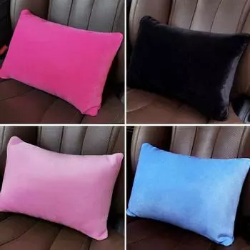 Подушка для шеи Съемная супермягкая подушка для подголовника из полиэстера с высокой эластичностью для автомобиля чёрный