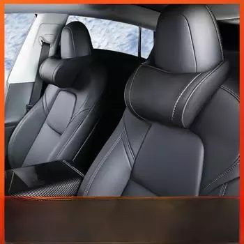 Подушка для шеи Tesla Model 3YSX из кожи с эффектом памяти 1 pc чёрный