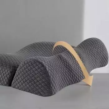 Подушка для шеи Traction Servicial Vertebra Slow Rebound Memory Pillow Pack To Help Sleeping Servicial Vertebra Anti traction Neck Pillow Memory Foam 52*35*11cm