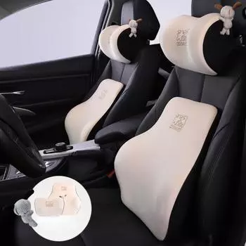 Подушка для шеи в машину, защитная поддержка поясницы, дышащая пена с эффектом памяти, подголовник для автомобиля, подушка для снятия стресса, аксессуары для салона автомобиля