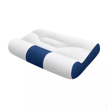 Подушка для шейного отдела позвоночника Удобная Дышащая Практичная Универсальная для поддержки шеи во время сна в отеле Blue S