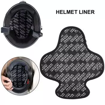 Подушка для шлема, универсальная, быстросохнущая, мягкая, дышащая и впитывающая пот, складная, вставная подкладка для шлема мотоцикла Black