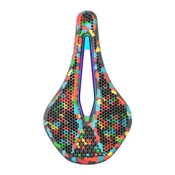 Подушка для шоссейного велосипеда 3D Honeycomb Bionic Дышащее комфортное сиденье Горный велосипед Hollow Saddle Accessories color