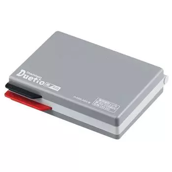 Подушка для штемпеля «Shachihata Duet» HFW-2MEC черная/ярко-красная