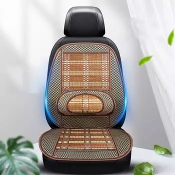 Подушка для сиденья автомобиля и комплект поясничной поддержки, летняя охлаждающая дышащая подушка для поддержки спины для нижней части бежевый