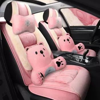 Подушка для сиденья автомобиля из хлопка с рисунком из мультфильма 2021 года — все включено Standard Edition синий