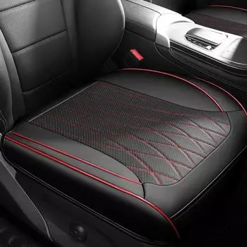 Подушка для сиденья автомобиля из искусственной кожи, удобная противоскользящая подушка для сиденья, дышащее сиденье для грузовиков COTTON&Four Seasons серый