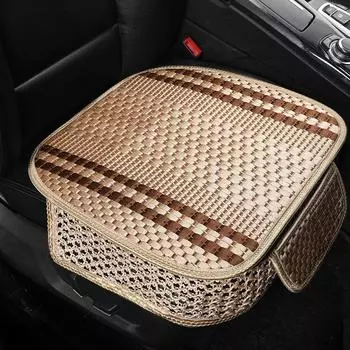 Подушка для сиденья автомобиля, летняя, ледяная, шелковая, прохладная, дышащая, нескользящая, защитная накидка на сиденье автомобиля, универсальные аксессуары для салона автомобиля