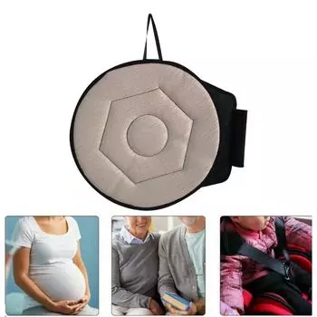 Подушка для сиденья автомобиля Поддержка пожилых людей Поворотная подушка сиденья с эргономичным дизайном Моющийся чехол Удобный автомобильный аксессуар для боли B красный