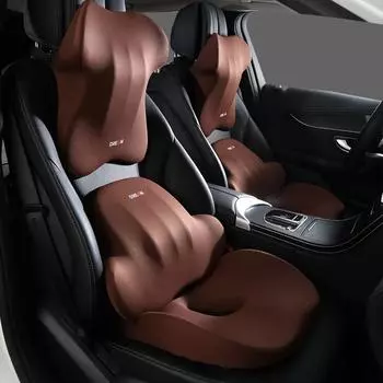 Подушка для сиденья автомобиля Подголовник для водителя Поддержка поясницы Пена с эффектом памяти Подушка для шеи Подушка для талии Подушка для сиденья Высота Аксессуары для автомобиля