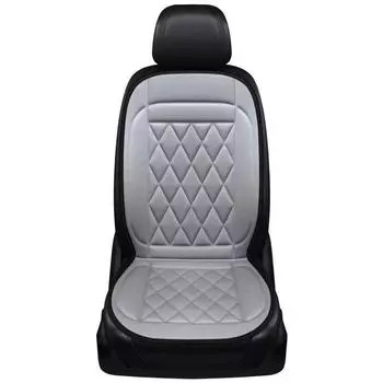 Подушка для сиденья автомобиля с подогревом для универсального использования, с электроподогревом для зимы; Совместимость 12В/24В.