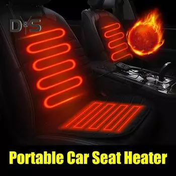 Подушка для сиденья автомобиля с подогревом, регулируемая температура, быстрый нагрев, легко моется, универсальная, для внедорожников, грузовиков, зимняя подушка для сиденья A