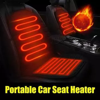 Подушка для сиденья автомобиля с подогревом, регулируемая температура, быстрый нагрев, легко моется, универсальная, для внедорожников, грузовиков, зимняя подушка для сиденья A